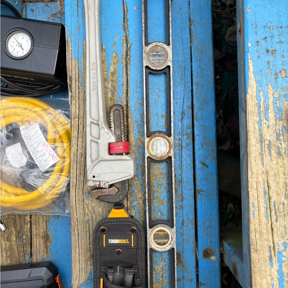 Multi-Tool Set with Red and Silver Accents